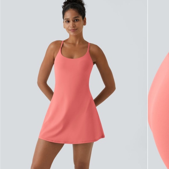 HALARA Softlyzero Plush Backless Active Dress (Easy Peasy Edition) NEW - Picture 3 of 3